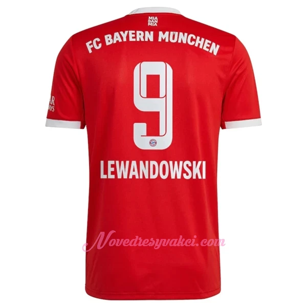 Fotbalové Dresy FC Bayern Mnichov Robert Lewandowski 9 Domácí 2022-23