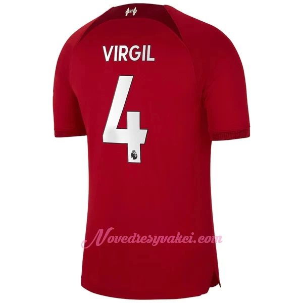 Fotbalové Dresy Liverpool FC Virgil van Dijk 4 Domácí 2022-23