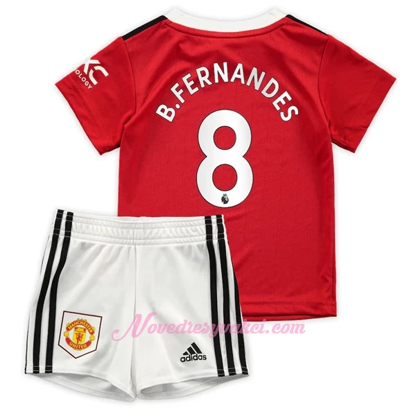 Fotbalové Dresy Manchester United Bruno Fernandes 8 Dětské Domácí 2022-23