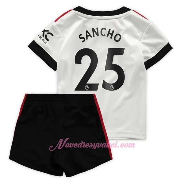 Fotbalové Dresy Manchester United Sancho 25 Dětské Venkovní 2022-23