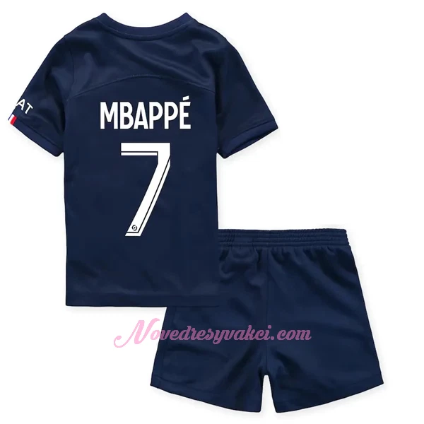 Fotbalové Dresy Paris Saint-Germain Kylian Mbappé 7 Dětské Domácí 2022-23