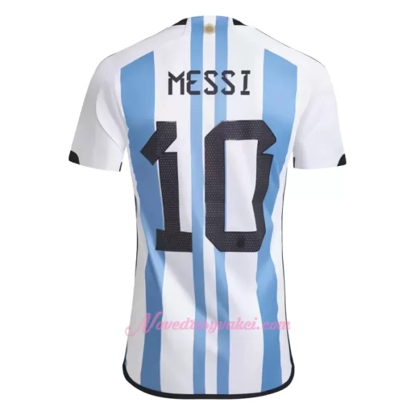 Fotbalové Dresy Argentina Lionel Messi 10 Domácí MS 2022