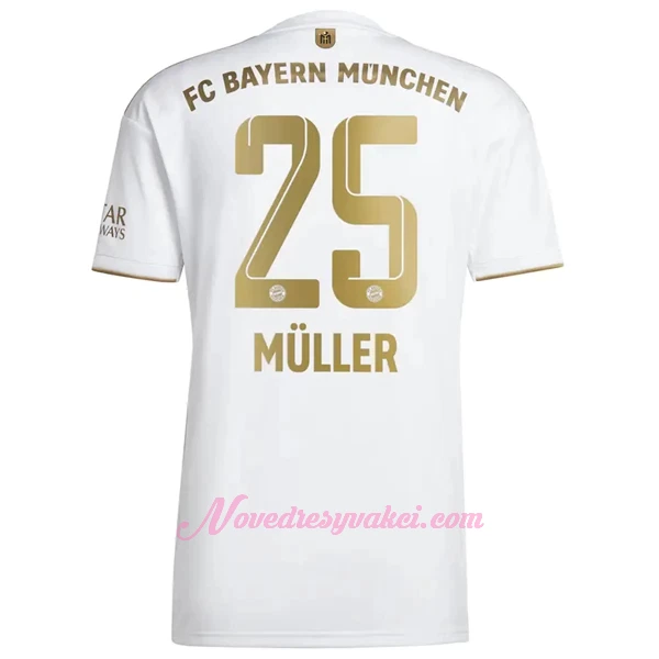 Fotbalové Dresy FC Bayern Mnichov Thomas Muller 25 Venkovní 2022-23