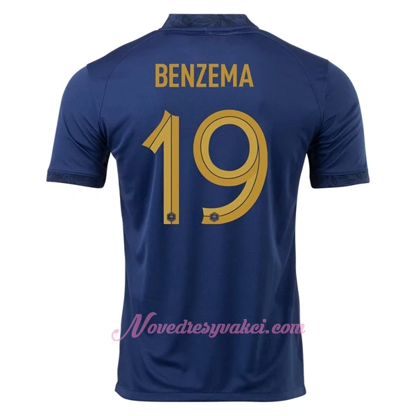 Fotbalové Dresy Francie Karim Benzema 19 Domácí MS 2022