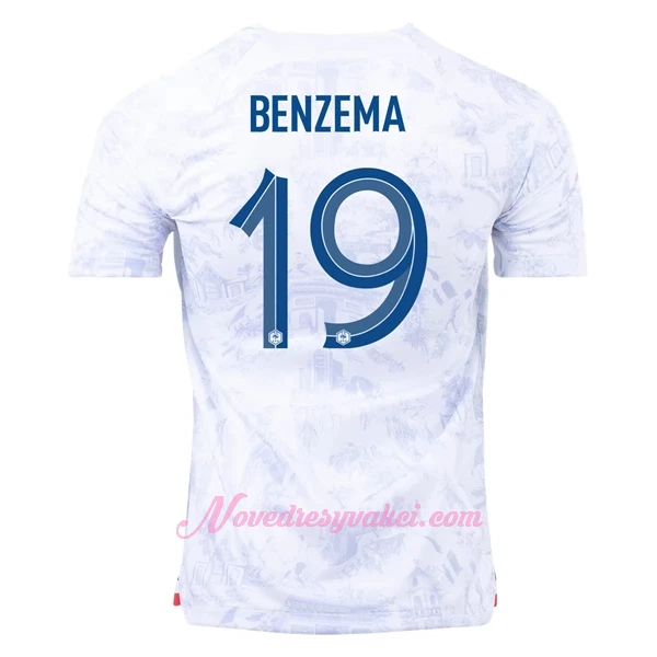 Fotbalové Dresy Francie Karim Benzema 19 Venkovní MS 2022