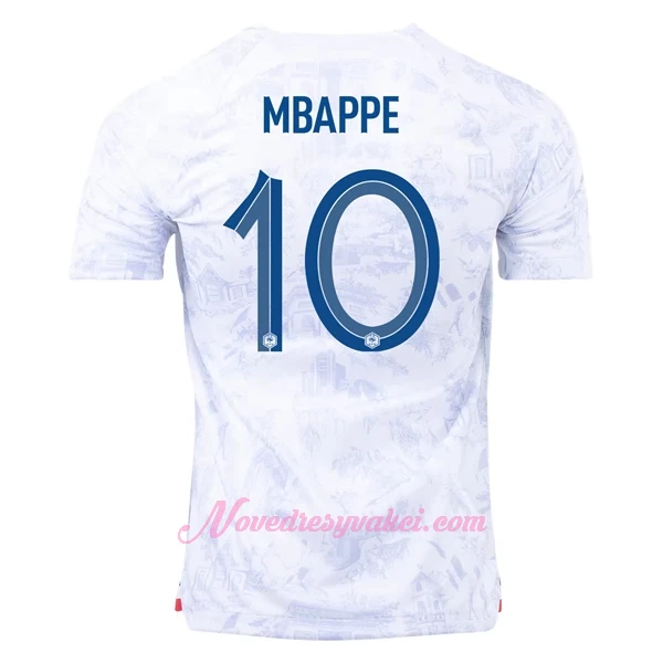 Fotbalové Dresy Francie Kylian Mbappé 10 Venkovní MS 2022