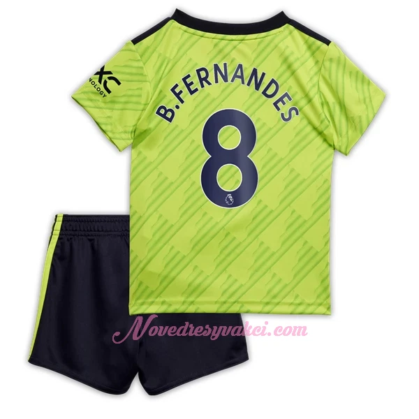 Fotbalové Dresy Manchester United Bruno Fernandes 8 Dětské Alternativní 2022-23