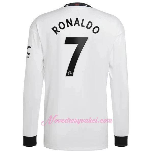 Fotbalové Dresy Manchester United Cristiano Ronaldo 7 Venkovní 2022-23 Dlouhý Rukáv