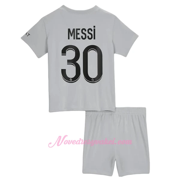 Fotbalové Dresy Paris Saint-Germain Lionel Messi 30 Dětské Venkovní 2022-23