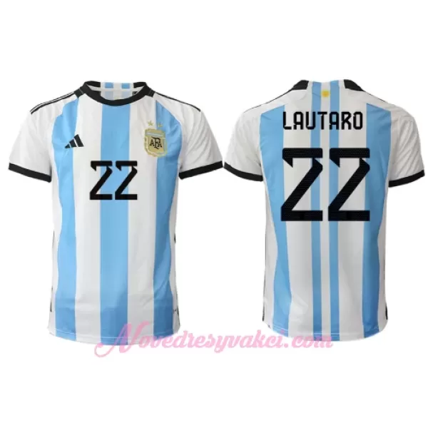 Fotbalové Dresy Argentina Lautaro Martínez 22 Domácí MS 2022