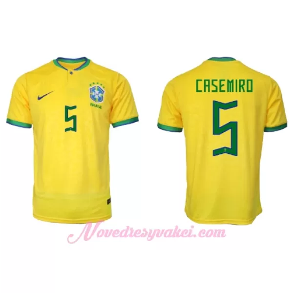 Fotbalové Dresy Brazílie Casemiro 5 Domácí MS 2022