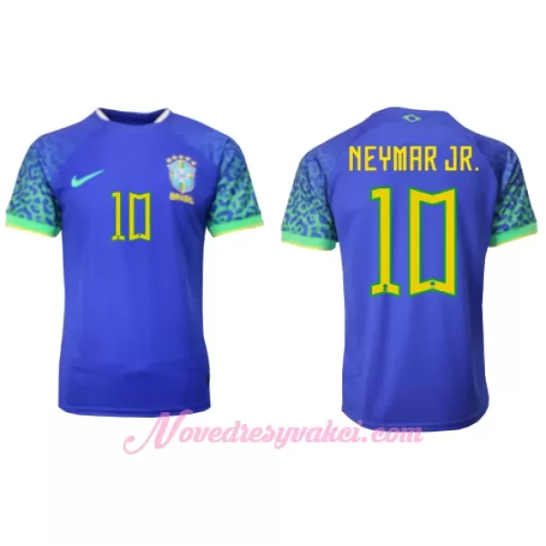 Fotbalové Dresy Brazílie Neymar Jr 10 Venkovní MS 2022
