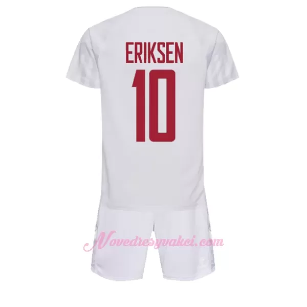 Fotbalové Dresy Dánsko Christian Eriksen 10 Dětské Venkovní MS 2022