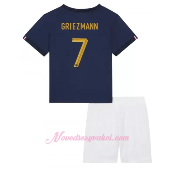 Fotbalové Dresy Francie Antoine Griezmann 7 Dětské Domácí MS 2022