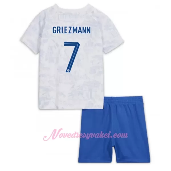 Fotbalové Dresy Francie Antoine Griezmann 7 Dětské Venkovní MS 2022