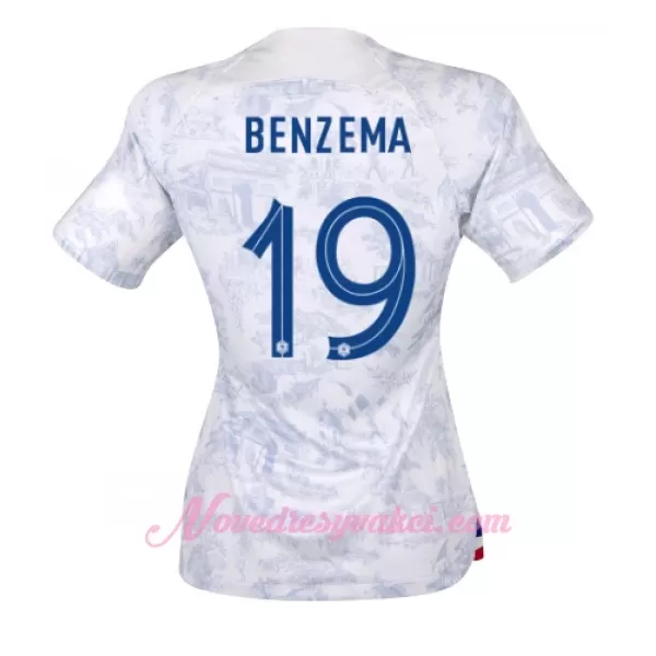 Fotbalové Dresy Francie Karim Benzema 19 Dámské Venkovní MS 2022