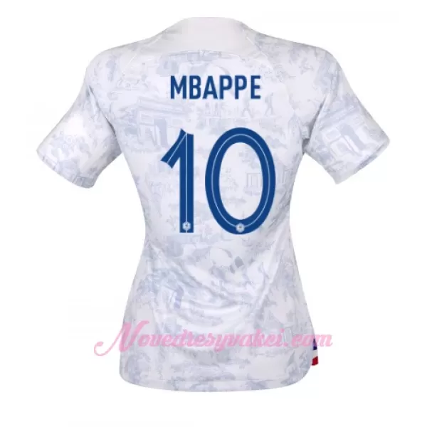 Fotbalové Dresy Francie Kylian Mbappé 10 Dámské Venkovní MS 2022