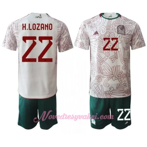 Fotbalové Dresy Mexiko Hirving Lozano 22 Dětské Venkovní MS 2022