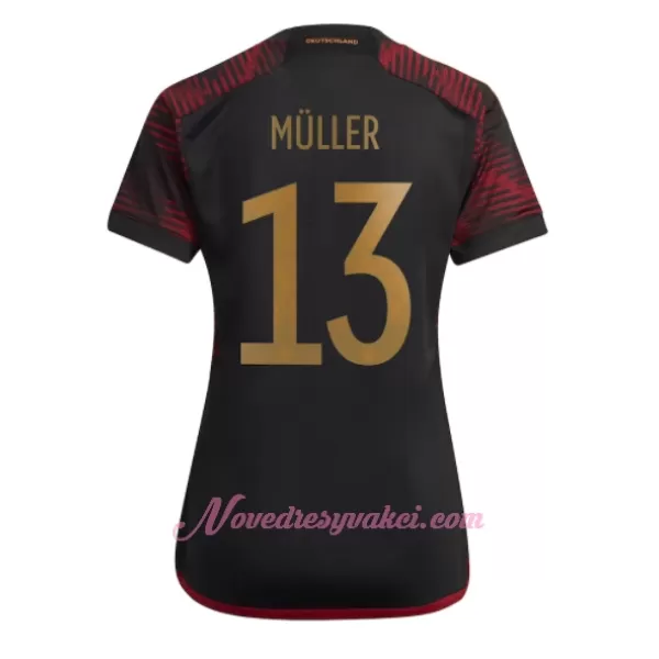 Fotbalové Dresy Německo Thomas Muller 13 Dámské Venkovní MS 2022