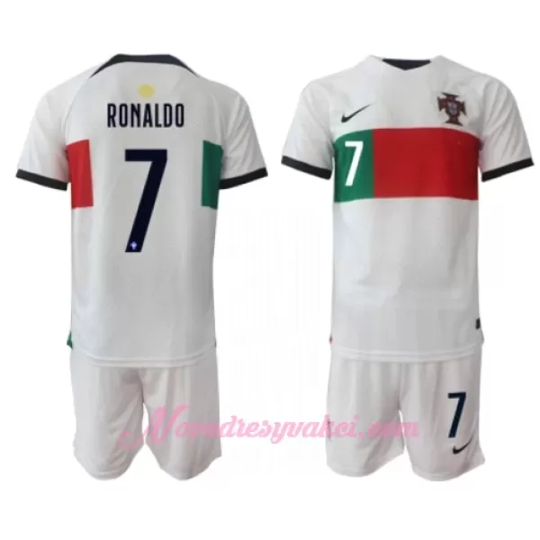 Fotbalové Dresy Portugalsko Cristiano Ronaldo 7 Dětské Venkovní MS 2022