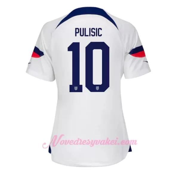 Fotbalové Dresy Spojené Státy Americké Christian Pulišić 10 Dámské Domácí MS 2022