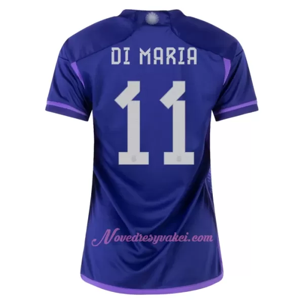 Fotbalové Dresy Argentina Ángel Di María 11 Dámské Venkovní MS 2022
