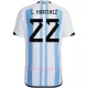 Fotbalové Dresy Argentina L. MARTINEZ 22 Domácí MS 2022