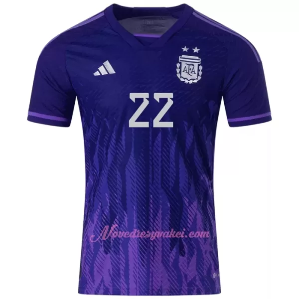 Fotbalové Dresy Argentina L. MARTINEZ 22 Venkovní MS 2022