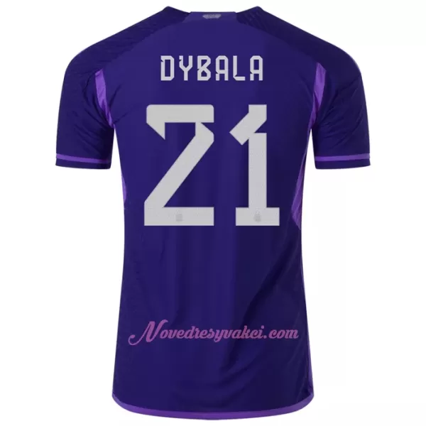 Fotbalové Dresy Argentina Paulo Dybala 21 Venkovní MS 2022