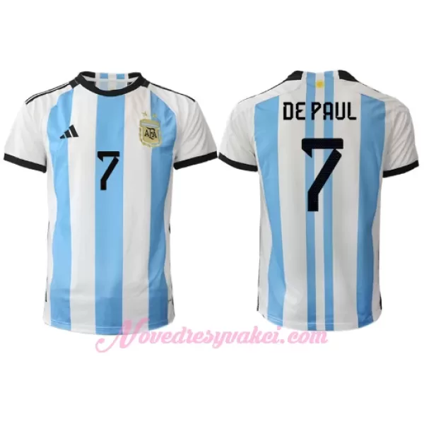 Fotbalové Dresy Argentina Rodrigo de Paul 7 Domácí MS 2022