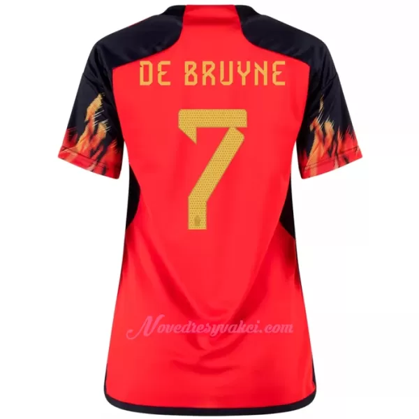Fotbalové Dresy Belgie Kevin De Bruyne 7 Dámské Domácí MS 2022