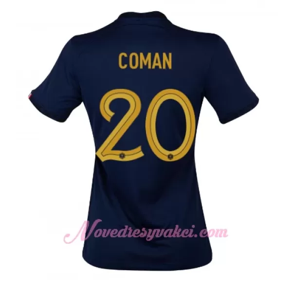 Fotbalové Dresy Francie Kingsley Coman 20 Dámské Domácí MS 2022