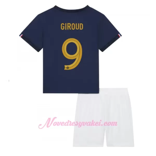Fotbalové Dresy Francie Olivier Giroud 9 Dětské Domácí MS 2022