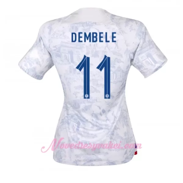 Fotbalové Dresy Francie Ousmane Dembélé 11 Dámské Venkovní MS 2022