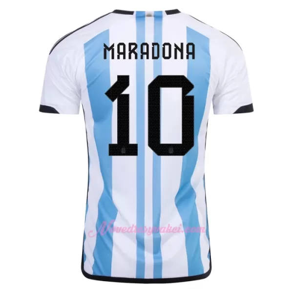 Fotbalové Dresy Argentina 3 Star MARADONA 10 Domácí MS 2022