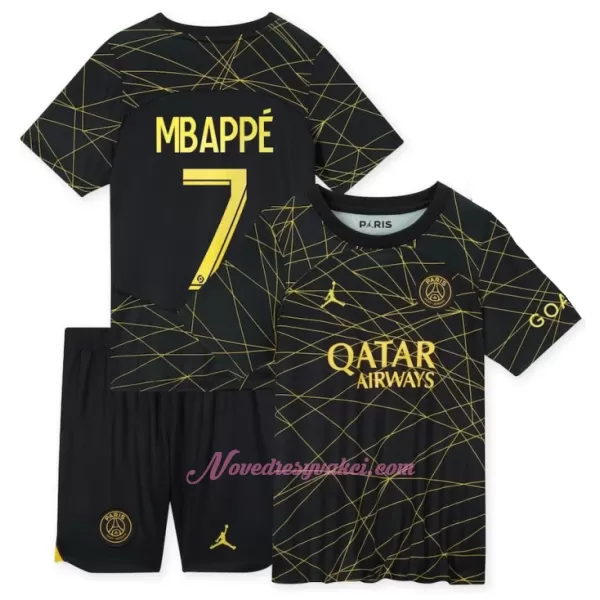 Fotbalové Dresy Paris Saint-Germain Kylian Mbappé 7 Dětské Čtvrtý 2022-23