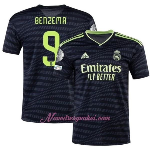 Fotbalové Dresy Real Madrid Karim Benzema 9 Alternativní 2022-23