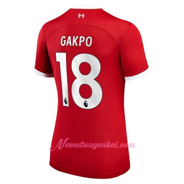 Fotbalové Dresy Liverpool FC Cody Gakpo 18 Dámské Domácí 2023-24