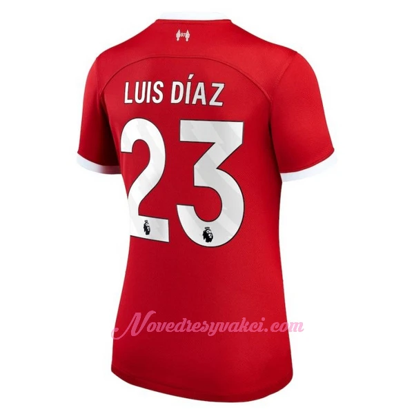 Fotbalové Dresy Liverpool FC Luis Díaz 23 Dámské Domácí 2023-24