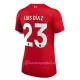 Fotbalové Dresy Liverpool FC Luis Díaz 23 Dámské Domácí 2023-24