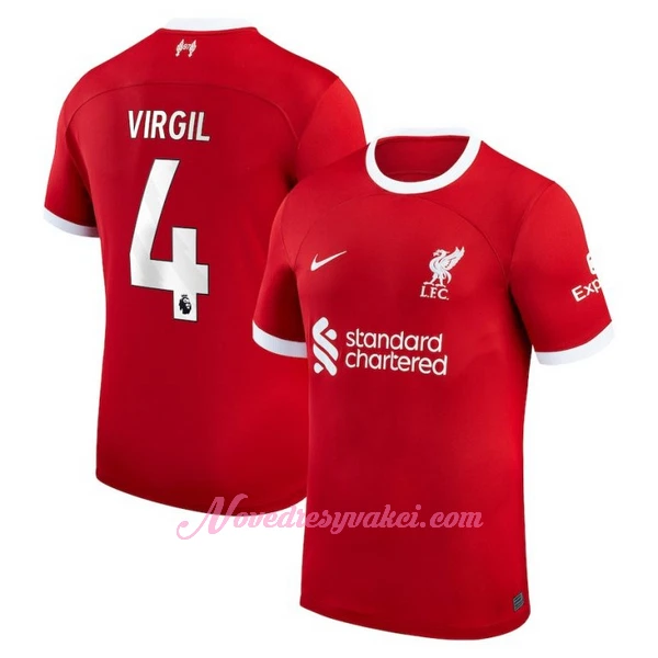 Fotbalové Dresy Liverpool FC Virgil van Dijk 4 Domácí 2023-24