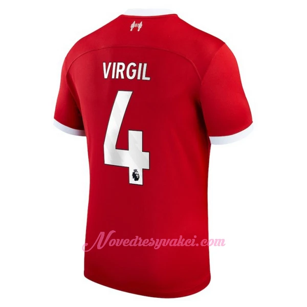 Fotbalové Dresy Liverpool FC Virgil van Dijk 4 Domácí 2023-24
