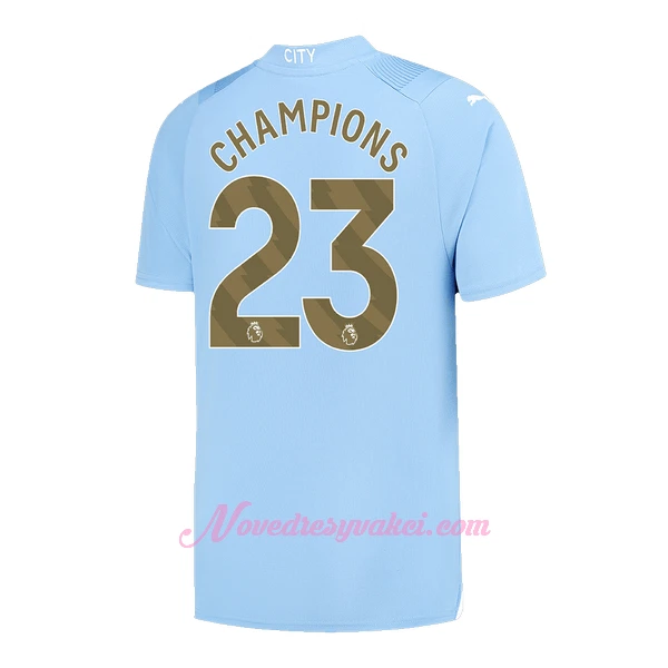 Fotbalové Dresy Manchester City Champions 23 Domácí 2023-24