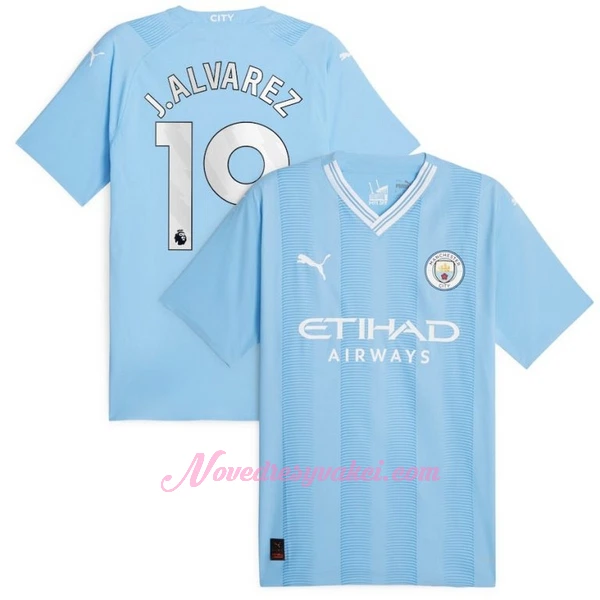 Fotbalové Dresy Manchester City Julián Álvarez 19 Domácí 2023-24