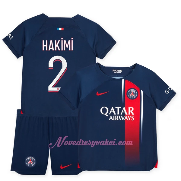Fotbalové Dresy Paris Saint-Germain Achraf Hakimi 2 Dětské Domácí 2023-24
