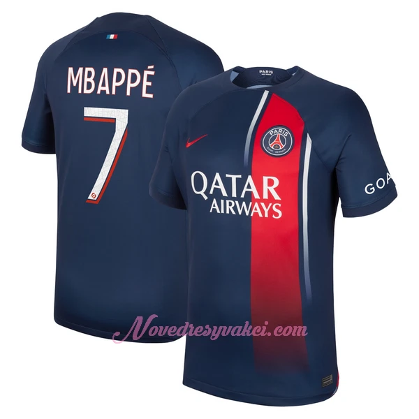 Fotbalové Dresy Paris Saint-Germain Kylian Mbappé 7 Domácí 2023-24