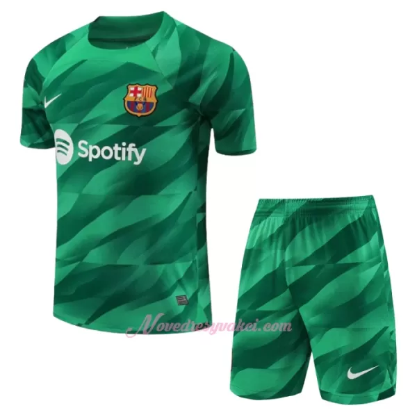 Brankářské Fotbalové Dresy FC Barcelona Dětské Domácí 2023-24