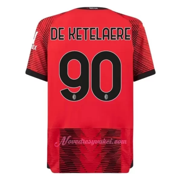 Fotbalové Dresy AC Milán De Ketelaere 90 Domácí 2023-24