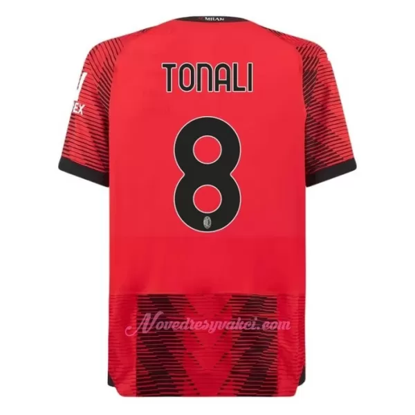 Fotbalové Dresy AC Milán Tonali 8 Domácí 2023-24