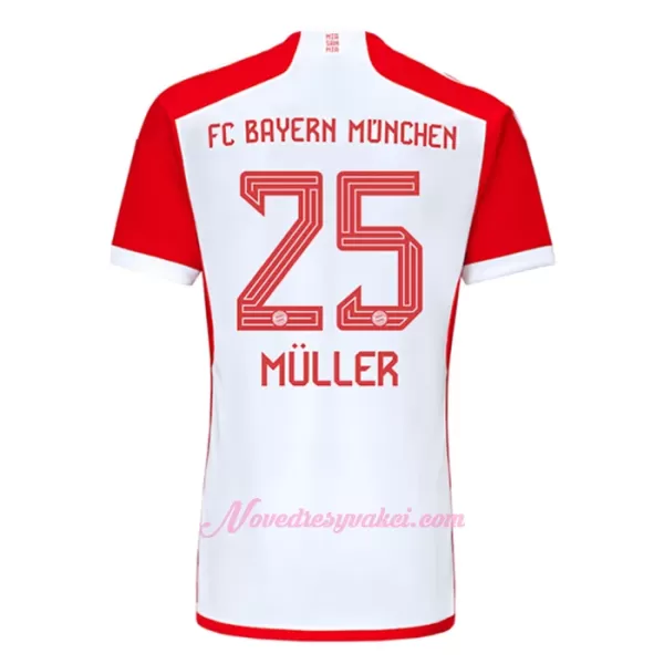 Fotbalové Dresy FC Bayern Mnichov Thomas Muller 25 Dětské Domácí 2023-24